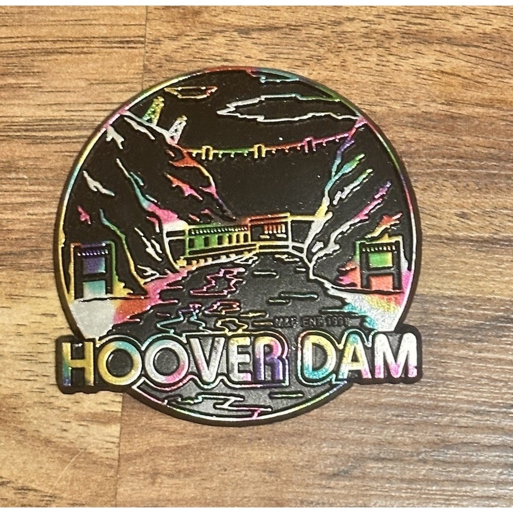 Hoover‎ Dam Round Fridge Magnet